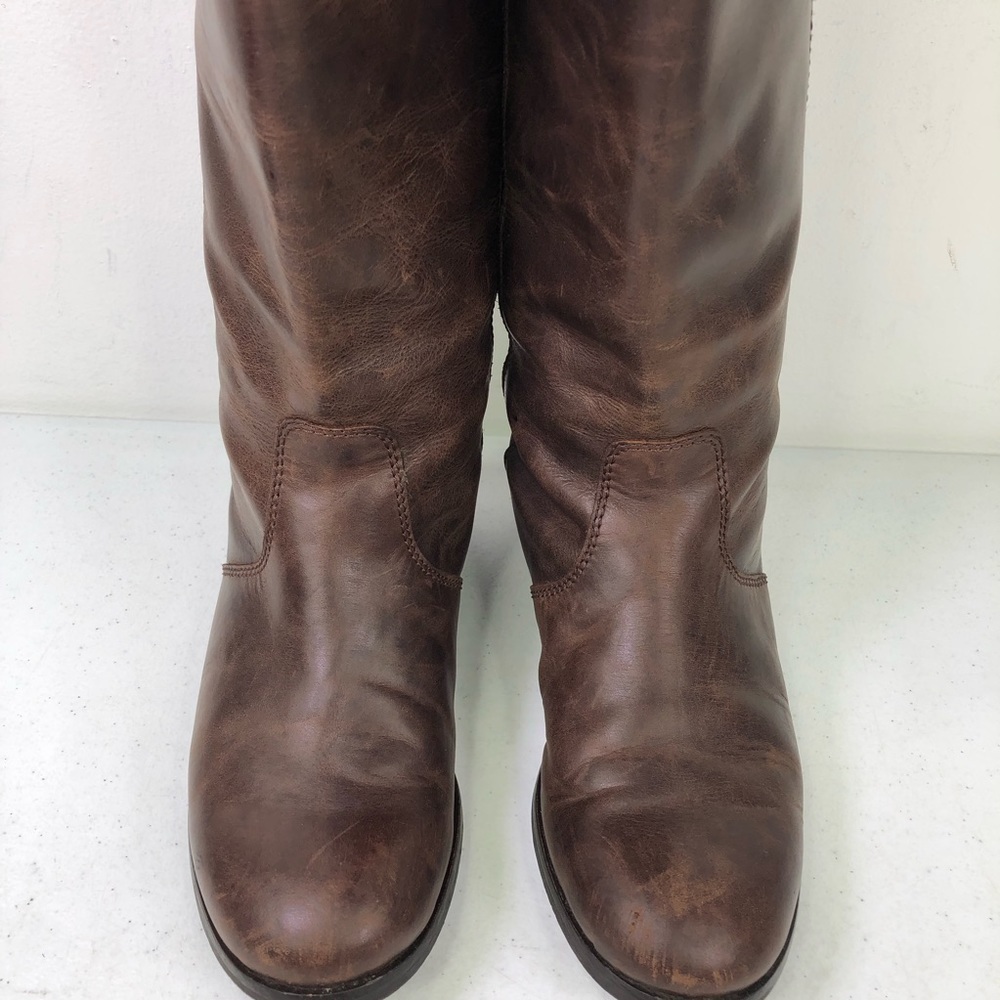 J. Crew Leather Slip On Boots Size 6.5 - Picture 5 of 10